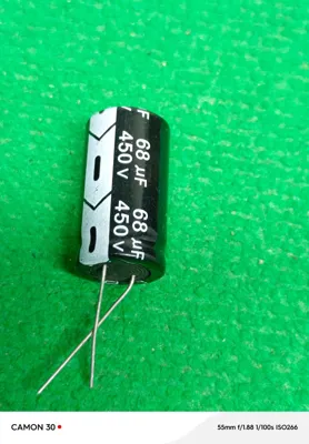 Capacitor 450V 68uF 18x32mm